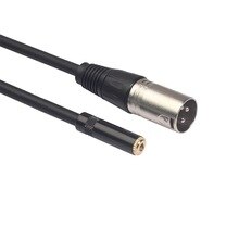 0.3M Xlr 3-Pin Male To 3.5Mm Stereo Plug Shielded Microphone Microphone Cable Trs Cable Jack 3.5 Male To Female 52923A