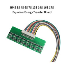 1.2A BMS 3S 4S 6S 7S 13S 14S 16S 17S Li-ion Lifepo4 Lithium Battery Active Equalizer balance Energy Transfer Board BMS Balancer