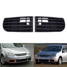 1 Pair Car Front Bumper Fog Light Grille Without Holes 1K0853665A/1K0853666A Replacement for Golf 5 MK5 05-09 Car Accessories