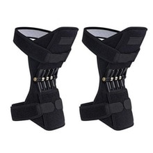1 pair Joint Support Knee Pads Breathable Non-slip Power Lift Joint Support Knee Pads Powerful Rebound Spring Force Knee booster