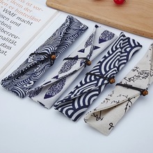 1 pc Pockets Portable Metal Straw Bags Multicolour Resuable Straw Linen Storage Bag Pouch Chopsticks Spoon Light Tableware Bag