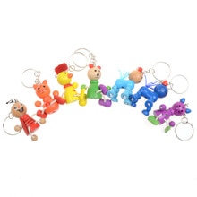 1 pcs Wooden Crafts  Links Mobile Phone Links Animal Cartoon  cute funny baby animals toys for children gift