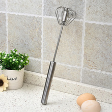 10 Inch Stainless Steel Egg Beaters Semi-automatic Rotary Kitchen Gadgets Egg Stirring Whisk Rotary Kitchen Accessories Tools