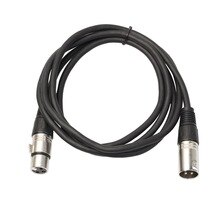 10 pcs audio cable Heavy Duty Flexible Rubber Jacket Audio Patch Cable Cords Male To Female Black Cables Balanced Snake Cord