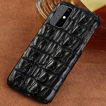 100% Luxury Genuine Crocodile Leather Smartphone Phone Case for Samsung Galaxy S20 S20 Plus S20 Ultra S11 Plus S11 E Back Cover