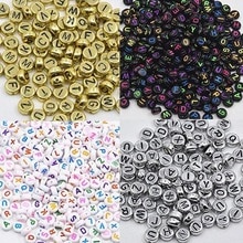 100 Pcs Beads Acrylic Beads Cube Alphabet Letter Bracelet Jewelry Making DIY Jewelry For Kids