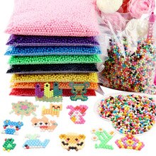 1000Pcs/Set 24 Colors 4.5mm Water Spray Magic Beads Educational 3D Puzzles Accessories for Children Toys Animation Model Toys
