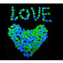 100Pcs DIY Toys Glow Dark Garden Pebbles Glow Stones Rocks Walkways Garden Path Patio Lawn Garden Yard Luminous Toys stones J11