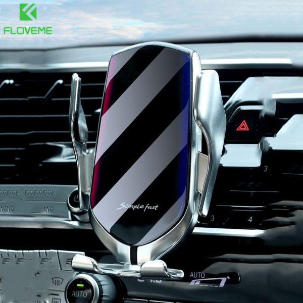 10W Wireless Car Charger Infrared Sensor GPS Air Vent Mount Car Phone Holder Automatic Clamping Cargador Inalambrico Carregador