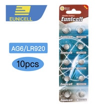 10pcs AG6 371 SR920SW LR920 SR927 171 370 L921 LR69 SR920 1.55V Button Cell watch Coin Alkaline Battery