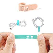 12PCS Cable Holder Protector Wire Winder Fixed Clips Management Organizer Cable For Power Cord Earphone USB Charger Data Cable