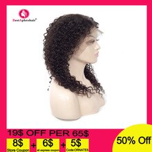 13*4 Lace Front Human Hair Wigs Pre Plucked 150% Density Burmese Remy Kinky Curly Human Hair Wig for Black Women 10-22 Inch