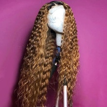 13X6 Lace Frontal Ombre T1B/27 Color 13*6 Lace Front Human Hair Wig for Black Women Remy Hair Wig Pre Plucked Bleached Knots