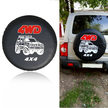 14'' 15'' 16'' 17'' Inch PVC Leather Spare Tire wheel Cover Case Protector Black Tire Storage Bags For Cars Wheels Accessories
