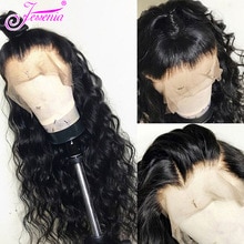 150 Density Water Wave Wig Human Hair  Lace Front Wigs Black Women Pre Plucked With Baby Hair Brazilian 13*4 Lace Front wigs