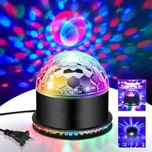 15W DJ Disco Lights Party Lights RBG Strobe Lamp Stage Par Light for Home Dance Birthday DJ Bar Xmas Wedding Show Club Pub