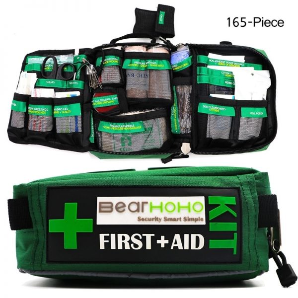 165-Piece Emergency Medical Rescue Bag Outdoors Car Luggage School ...