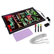 16X24 inch easy to write flashing LED decorative sign board set shop activity board holiday atmosphere