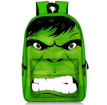17 Inch Batman Hulk Backpacks Children School Bags Backpack for Teenager Girls Book Bag Men Women Knapsack Daypack