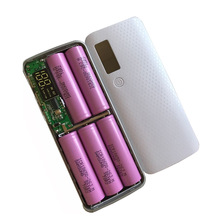 18650 Power Bank Holder Case Mobile Phone Charger Box DIY Charging Circuit Board 5*18650 Battery Storage Box shell For xiaomi