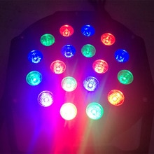 18leds LED Par Stage Light RGB Led 110V 220V Par Light With DMX512 DJ Equipments for Party Disco