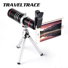 18x Metal Zoom Optical Telescope Telephoto Lens with Tripod Clip Kit Universal Phone Camera Lens for iPhone Mobile Phones