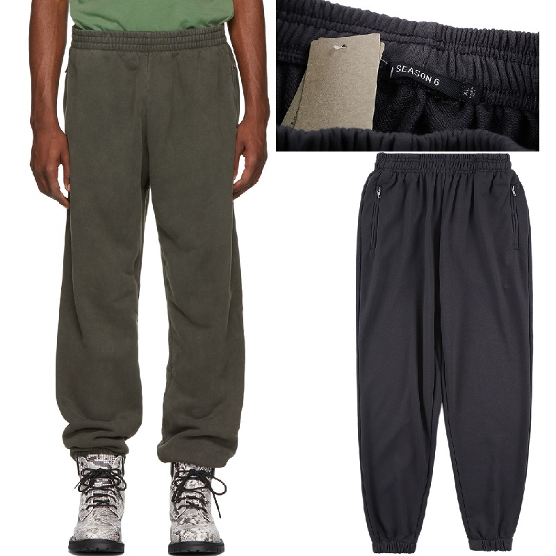 19ss Kanye West Season 6 Sweatpants Pants Men Women Sport Hip Hop Joggers Cargo Woolly Pants Trousers Pantalones Season 6 Pants