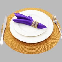 1PC 38x38 cm Round Coaster Insulation Table Mats Pads PVC Table Placemat Non-slip Mats Coffee Tea Place Mats Kitchen Decoration