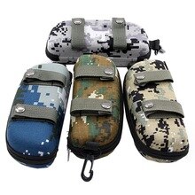 1PC Fashion Camouflage Sunglasses Case Military Glasses Box EVA Eyeglasses Cases Mens Eyewear With Belt Clip Lens Container