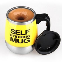 1PCS 350ml Stainless steel automatic mixing cup coffee cup gift cup creative cup coffee mug milk Self Stirring Mug caneca jarra