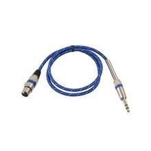 1m/1.8m Microphone Wire Cord XLR female to Jack 6.35 mm Male Plug Microphone Cable Support Multi-Device Data Transmission