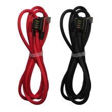 1m Charging Line for Android/Type-C Mobile Phone Charging Cable Fast Charging USB Power Cord Elbow Data Cable for Android/Type-C
