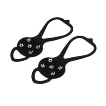 1pair Hot Newest Walking Cleat Ice Gripper Anti Slip Ice Snow Walking Shoe Spike Grip Camping Climb Ice Crampon Ice free shippng