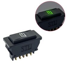 1pc 1PC/Packs Universal DC12V 20A 5-pin Black Car Power Window Switch Built-in Green Lighting Indicator For Universal Car