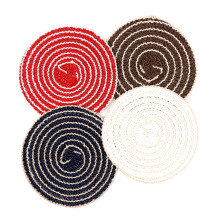 1pcs Round Woven Placemat Heat Resistant Dining  Table Mat Pad Drink Cups Coaster For Home Kitchen Wedding Party Accessory