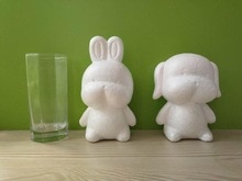1pcs foam model Polystyrene Styrofoam White Craft Balls For DIY Christmas Party Decoration Supplies Gifts rabbit/bunny and dog