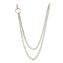 2 Layer Punk Waist Wallet Chain Rock Trousers HipHop Pant Jean Key Chains Big Ring Keychains Gothic Biker Portachiavi