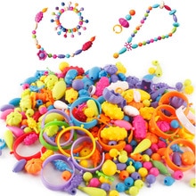 200Pcs Pop Beads Art Crafts Colorful DIY Toys For Girl Bracelet Snap Bead Toy Jewelry Accessories Puzzle Educational Toy For Kid