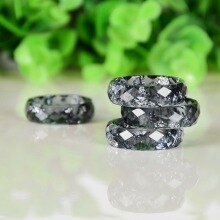 2019 Epoxy Resin Ring For Women Solid Color Round Statement Finger Ring Female Handmade Jewelry Weeding Party Lovely Gifts