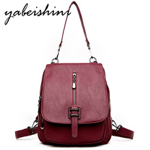 2019 New woman backpack Shoulder bags for Women's leather backpack Lady travel backpack Sac a Dos school bags for teenage girls