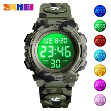 2019 SKMEI Boys Girls Electronic Digital Watch Outdoor Military Sport Watches Clock 50M Waterproof Wristwatch For Children Kids