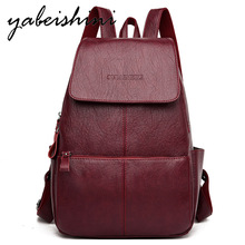 2019 female backpack mochila female casual multi-function leather backpack female student shoulder bag Sac A Dos travel backpack
