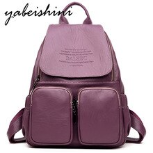 2019New Fashion Women's Leather Backpack Ladies Shoulder Bag Sac a Dos Female Travel Backpack Mochilas Student Bag Girl Preppy