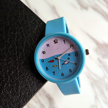 2019New arrival Cute Fish Silicone Watch Women Ladies Fashion Casual Dress Quartz WristWatch Relogio Feminino