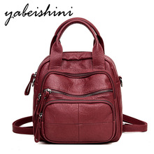 2019ladies travel backpack Mochilas ladies leather backpack retro ladies shoulder bag Sac a Dos portable student bag girl Preppy