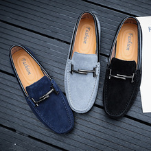 2020 Brand Fashion Style Soft Moccasins Men Loafers High Quality Genuine Leather Shoes Men Flats Driving Shoes 38-44 %