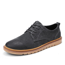 2020 Fashion British Vintage Leather Shoes Trend Casual Shoes Men Oxford Wedding Leather Men Flats Waterproof Men Shoes *6630