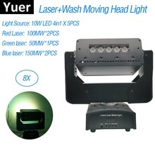 2020 NEW Laser + Wash 2IN1 LED Stage Light Effects  5X10W RGBW 4IN1 LED Moving Head Light Laserprojector Disco Lights For Club