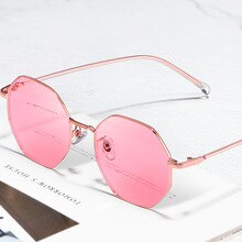 2020 New High Quality Fashion Retro Octagon Sunglasses Women Men Metal Frame Polygonal Sunglasses UV400 Trend Sunglasses