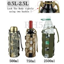 2020 New Tactical Molle Water Bottle Pouch Oxford Military Canteen Cover Holster Outdoor Travel Kettle Bag With Molle System